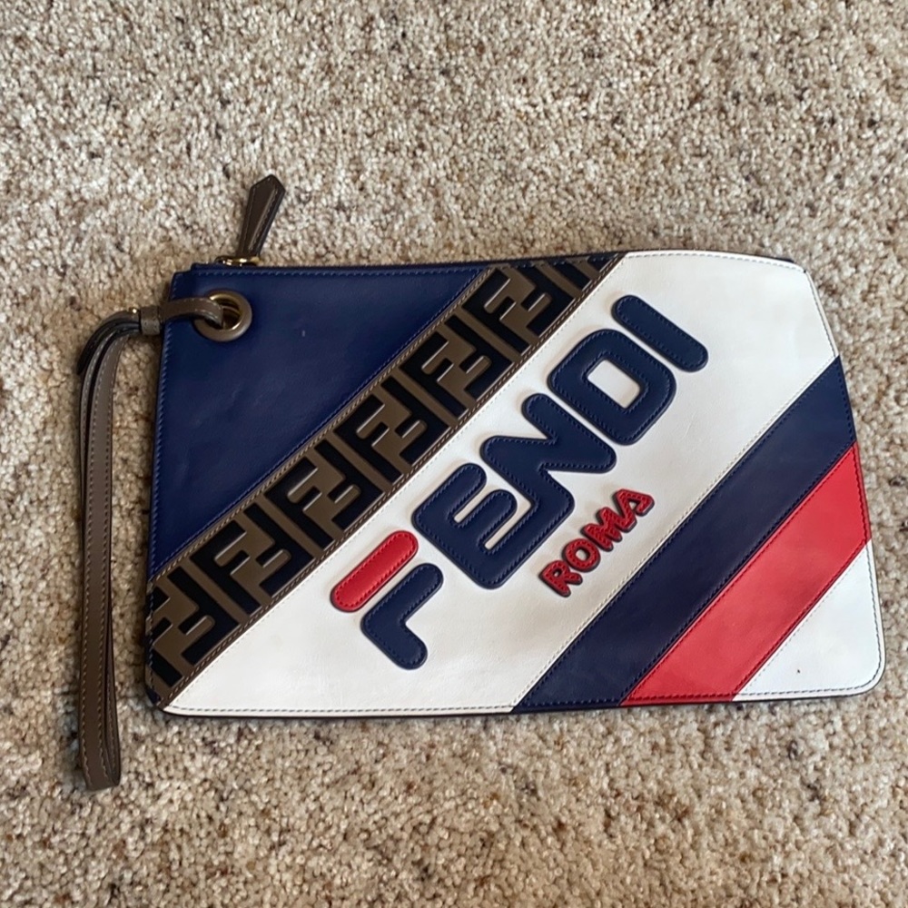 Fendi Mania Medium Clutch